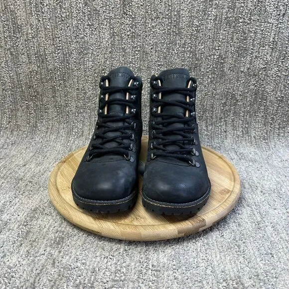 NEW Birkenstock Jackson Black Nubuck Leather Boots Women Size 37 US 6 Narrow Fit - Picture 2 of 9